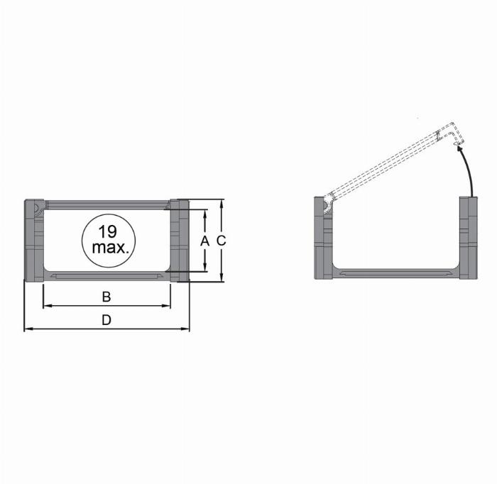 Catena portacavi CK24, maglie singole